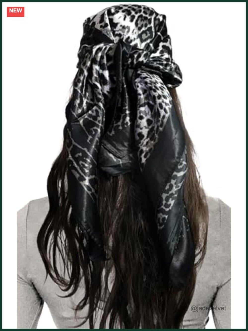Women's Square Scarf 35x35 Satin-Like Bandana Headscarf Multi-Purpose